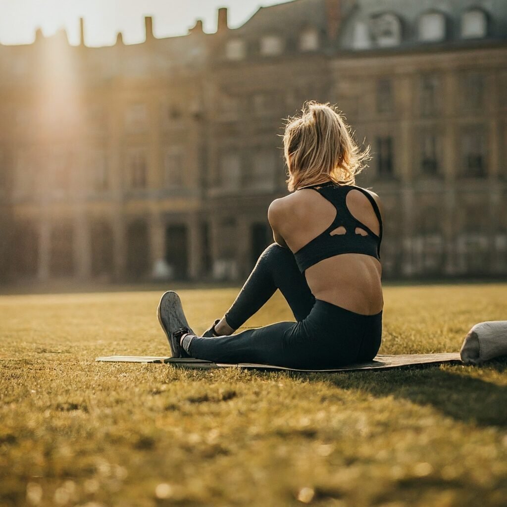 personne faisant du sport avant le travail