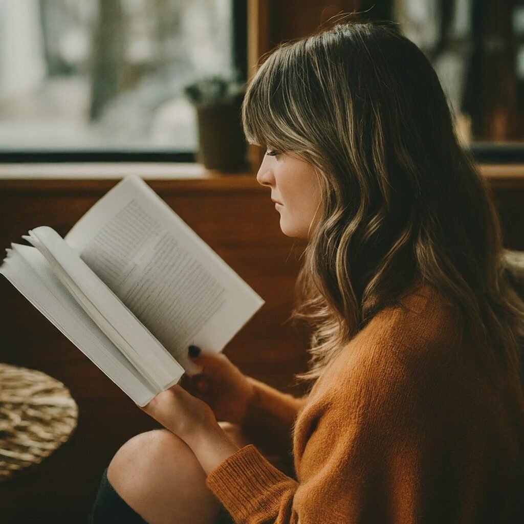 personne lisant un livre