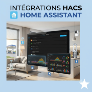 Interface HACS affichant des intégrations communautaires pour Home Assistant