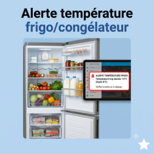 Capteur de température Zigbee dans un frigo pour une alerte Home Assistant
