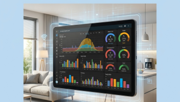 Tableau de bord énergie de Home Assistant affichant la consommation électrique