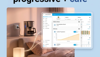 Scénario réveil Home Assistant avec lumière progressive et cafetière connectée