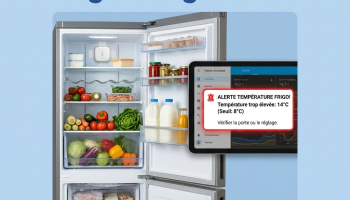 Capteur de température Zigbee dans un frigo pour une alerte Home Assistant